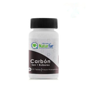 Carbón Sen Y Ruibarbo 100 Tabletas