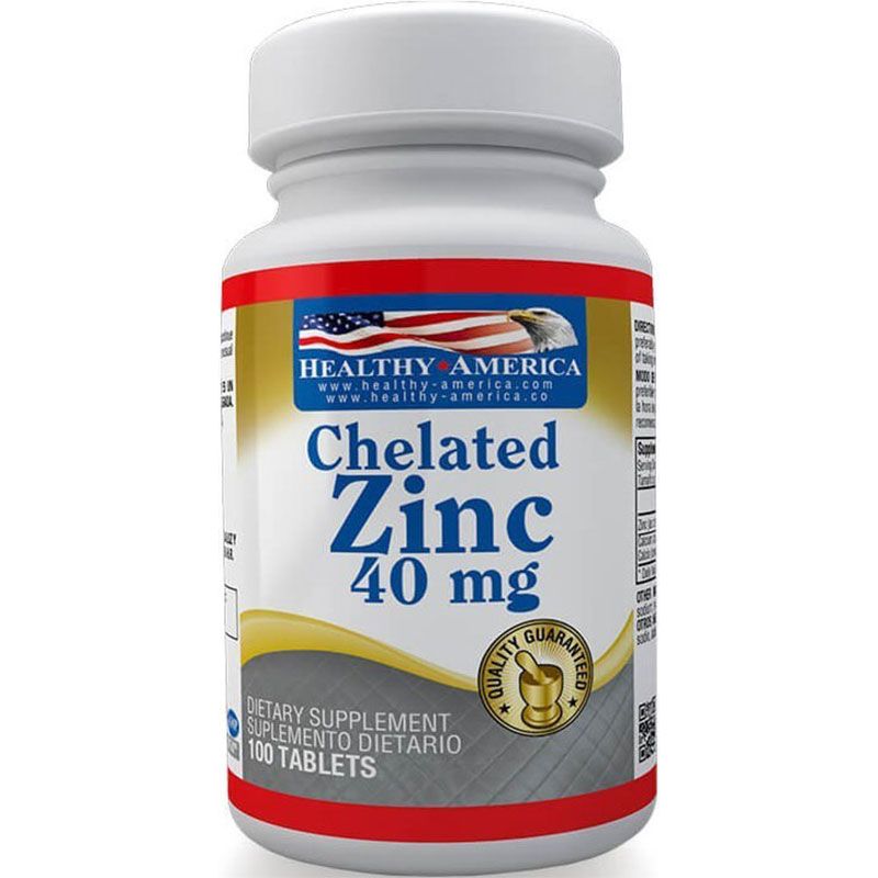 Chelated Zinc 40 Mg x 100 Tabletas