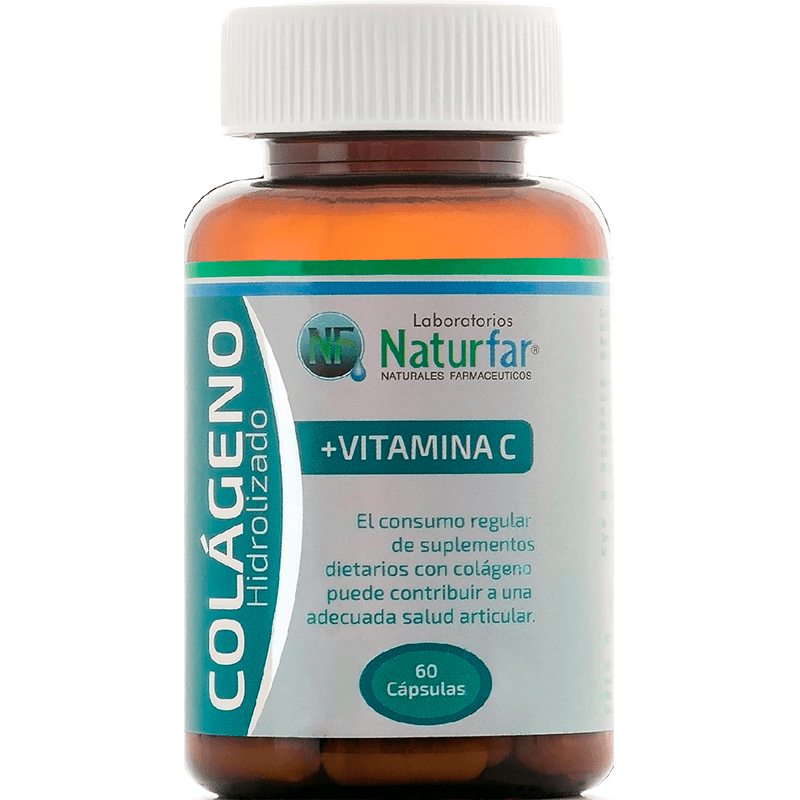 Colágeno Hidrolizado Vitamina C 60 Capsulas