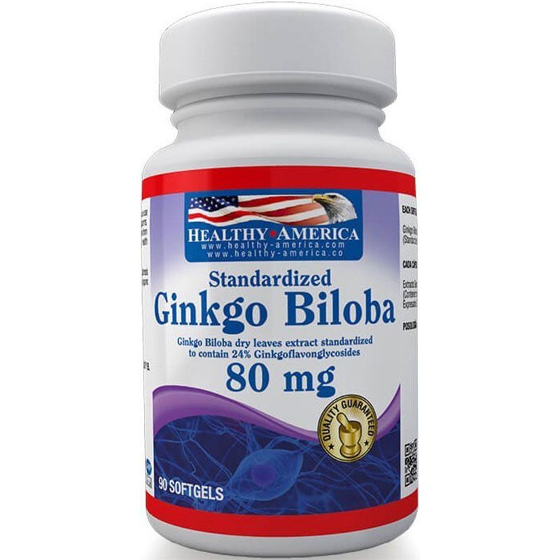 Ginkgo Biloba 80 Mg 90 Softgels