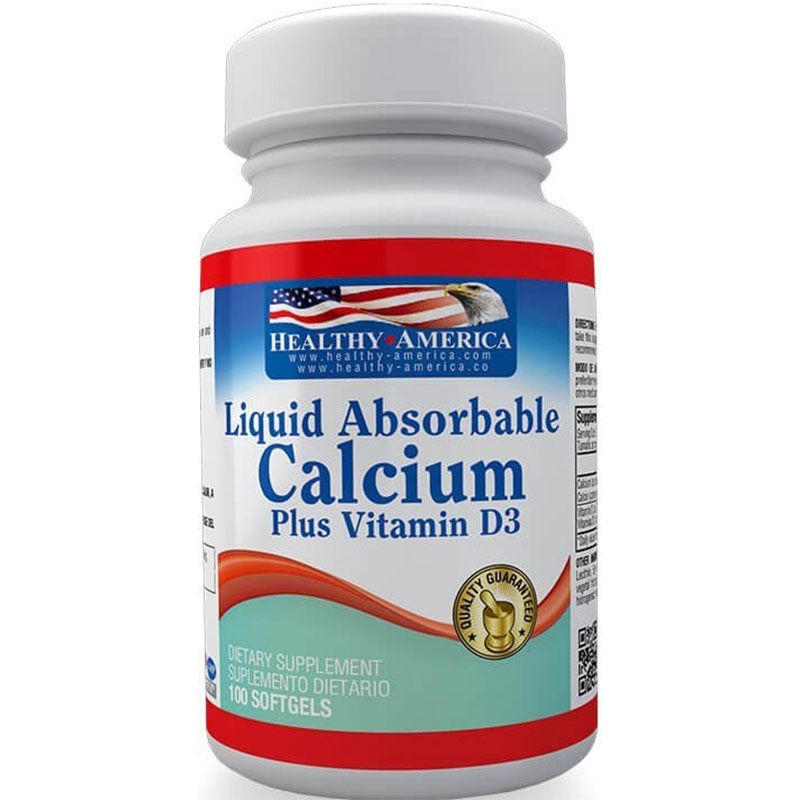 Calcio con Vitamina D3 100 Softgels