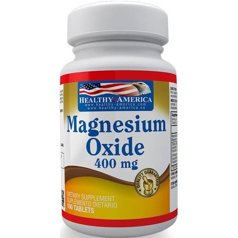Magnesium Oxide 400 Mg x 100 Tabletas