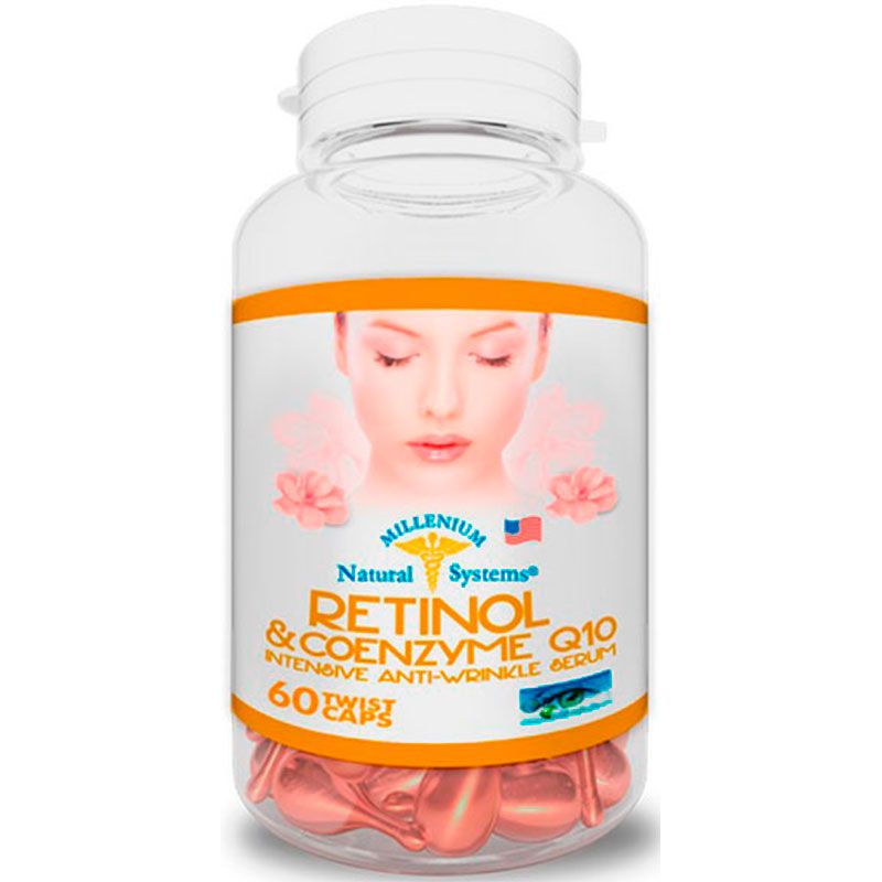 Retinol con Coenzyme Q10 60 Capsulas aplicables