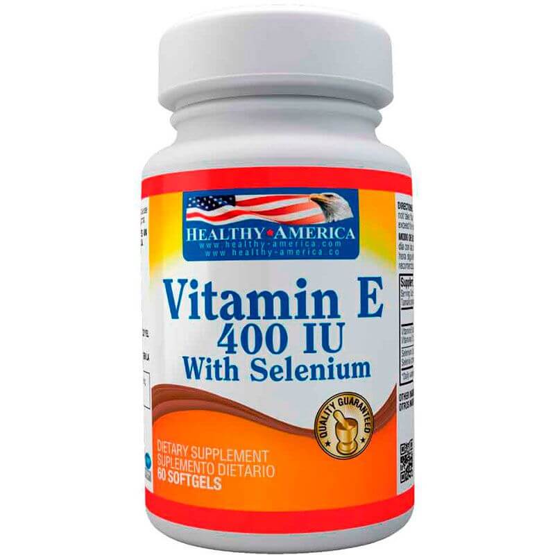 Vitamin E 400 IU With Selenium 60 Softgels