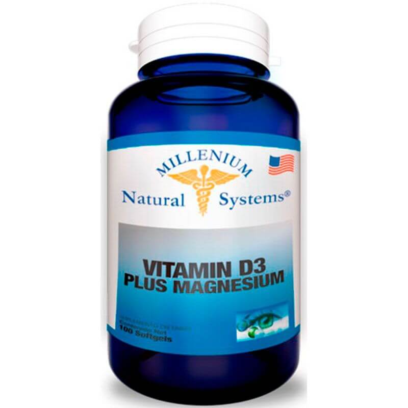 Vitamina D3 plus Magnesio 100 Softgels